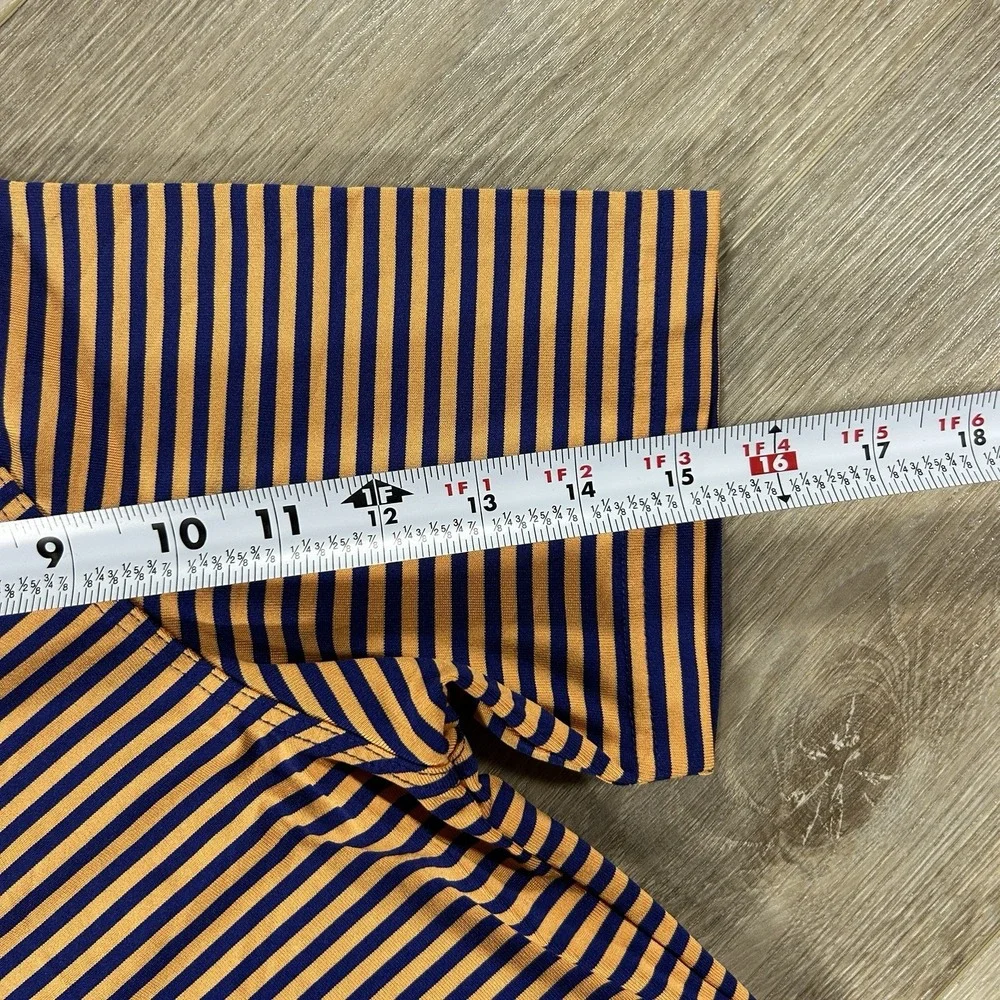 The Masters Collection Boys XL (12-14) Orange Strip Golf Polo Augusta National